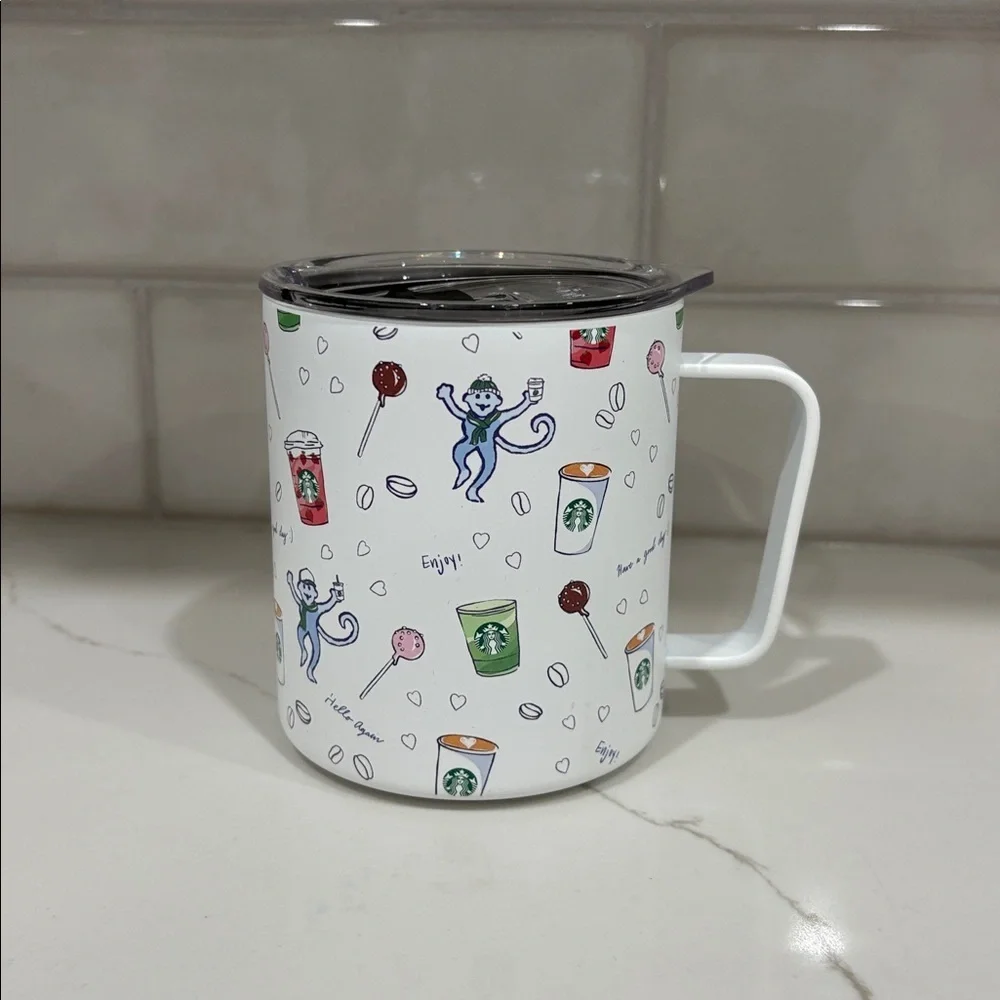 NEW Starbucks X Roller Rabbit Coffee House Bonanza Stainless Steel mug